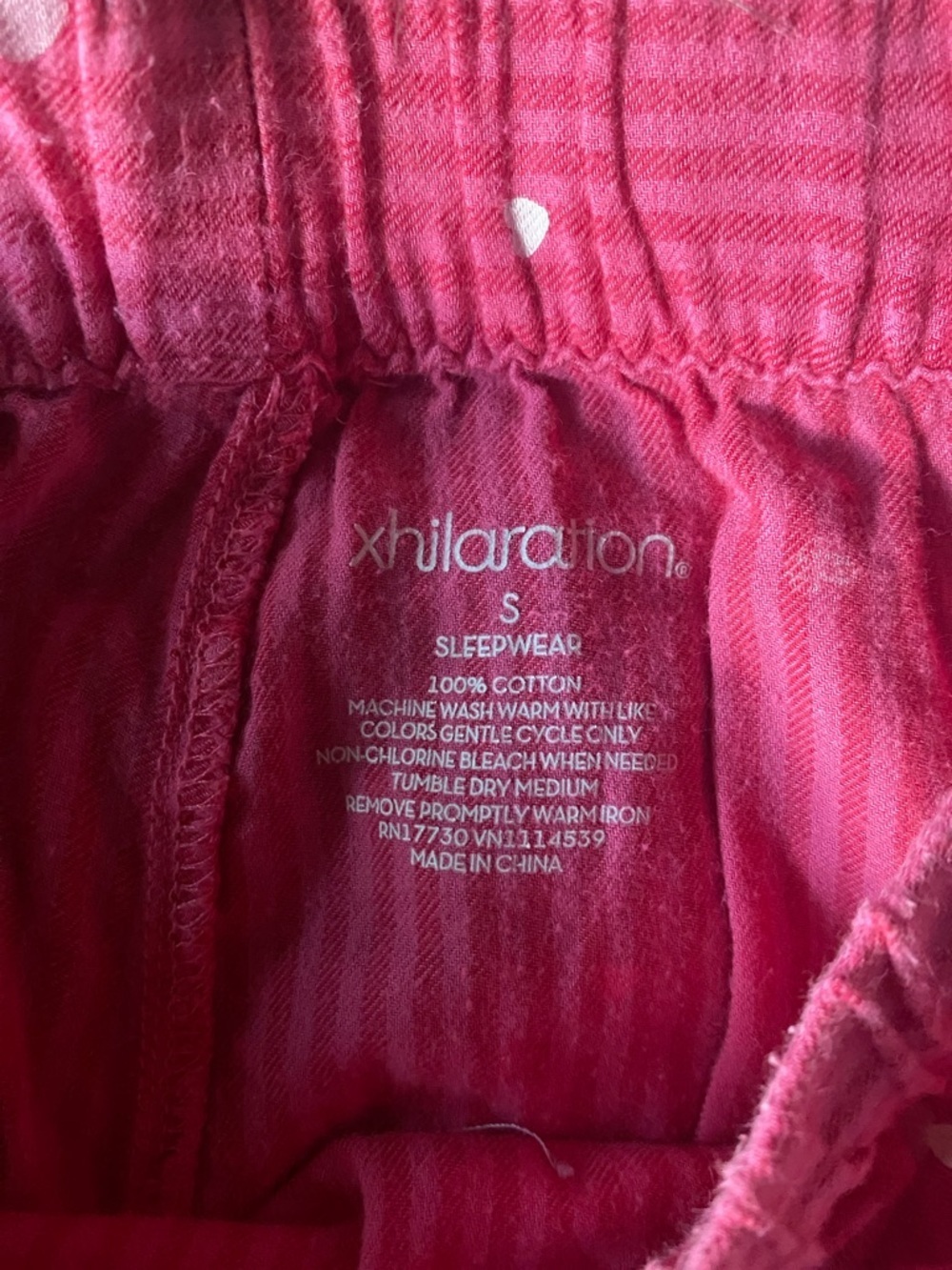 Xhilaration Hot Pink Polka Dot Kids Pajama Pants - Picture 5 of 8